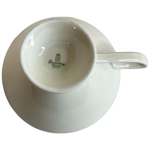 Winterling Bavaria Rosiau 3 Piece Set Trio Tea Cup Saucer Plate Lunch Gold Trio - Picture 12 of 12